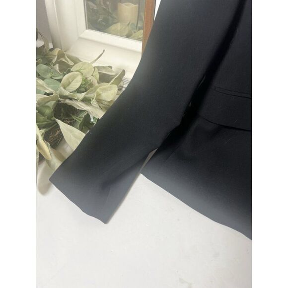 Womens Academia Workwear J.Crew 3 Button Black Wool Blazer Size 8.   Mm - Picture 3 of 6